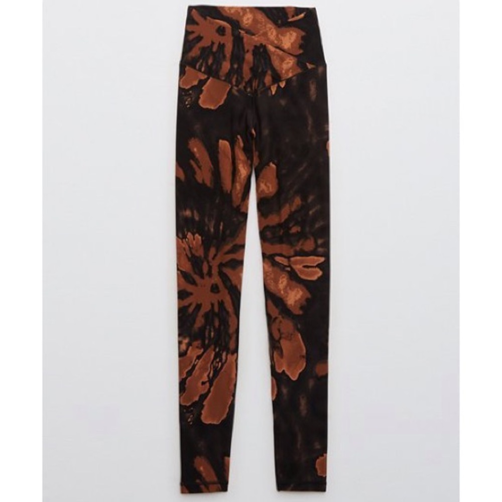 aerie Real Me Tie Dye crossover leggings